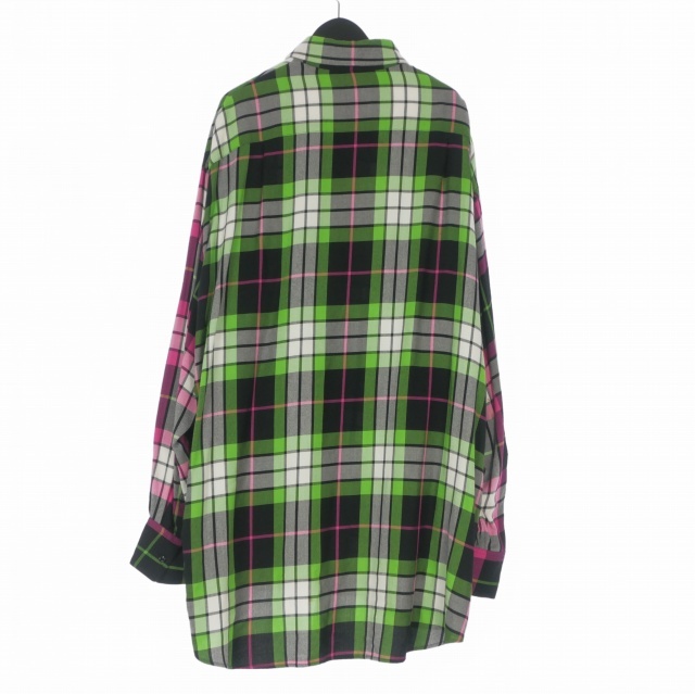 【中古】ラッドミュージシャン LAD MUSICIAN 19SS MODAL BIG CHECK SUPER BIG SHIRT スーパービッグシャツ 44_1