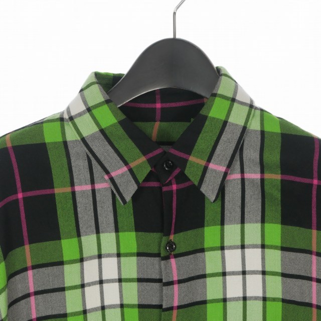 【中古】ラッドミュージシャン LAD MUSICIAN 19SS MODAL BIG CHECK SUPER BIG SHIRT スーパービッグシャツ 44_2