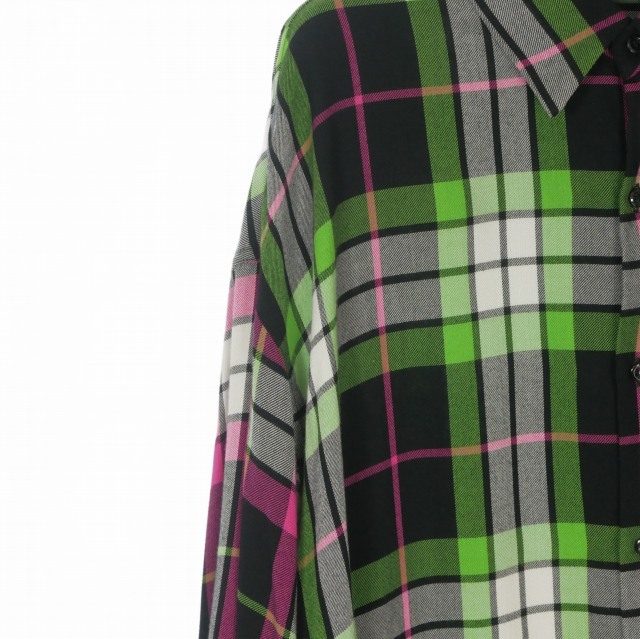 【中古】ラッドミュージシャン LAD MUSICIAN 19SS MODAL BIG CHECK SUPER BIG SHIRT スーパービッグシャツ 44_3