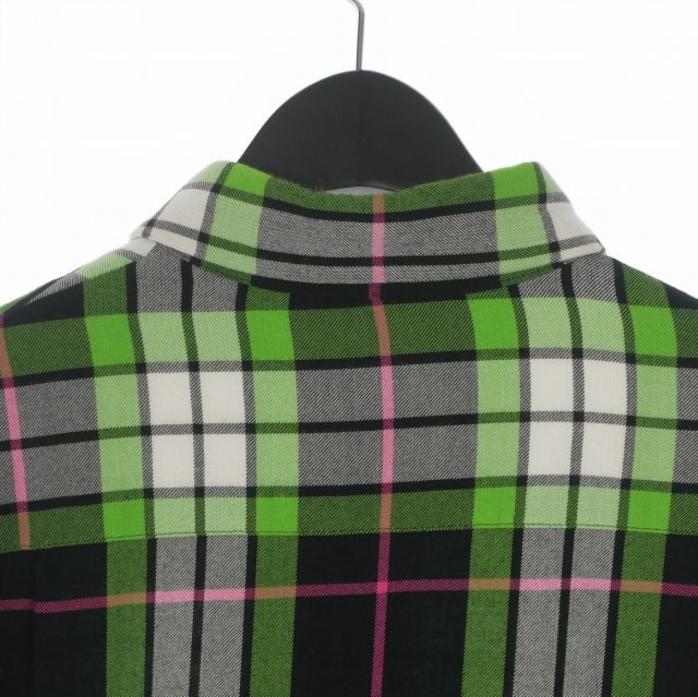 【中古】ラッドミュージシャン LAD MUSICIAN 19SS MODAL BIG CHECK SUPER BIG SHIRT スーパービッグシャツ 44_5