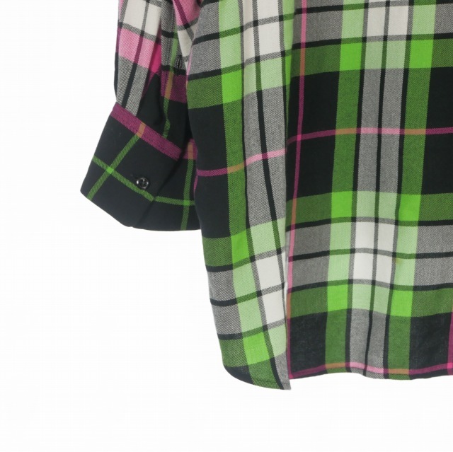 【中古】ラッドミュージシャン LAD MUSICIAN 19SS MODAL BIG CHECK SUPER BIG SHIRT スーパービッグシャツ 44_6