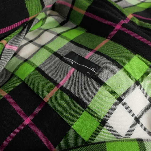 【中古】ラッドミュージシャン LAD MUSICIAN 19SS MODAL BIG CHECK SUPER BIG SHIRT スーパービッグシャツ 44_8