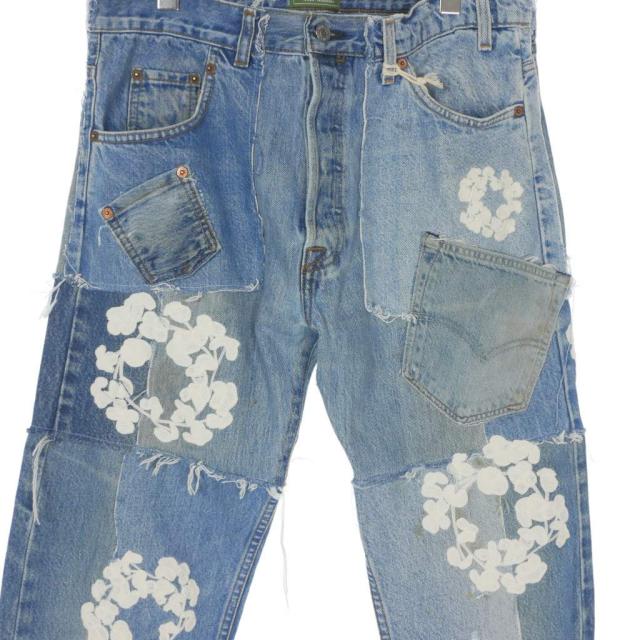 【中古】未使用品 デニムティアーズ DENIM TEARS ×Levi's 25AW MVP PatchworkDenimPant パッチワークデニムパンツ FW25BPO1218 メンズ