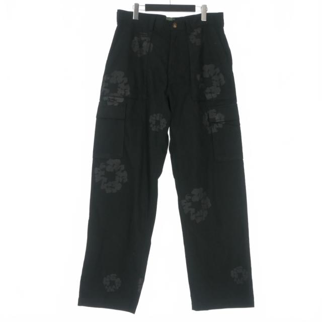 【中古】未使用品 デニムティアーズ DENIM TEARS Mono Wreath Cargo Pant プリントデザインカーゴパンツ 05 106043 国内正規 メンズ