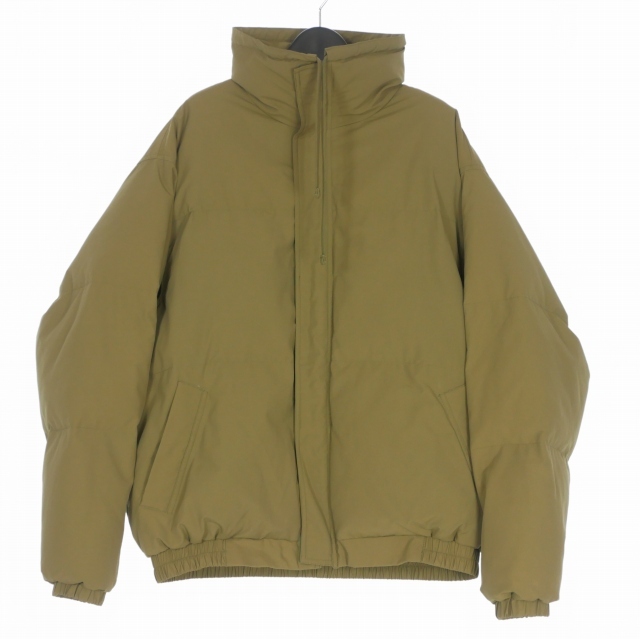 【中古】エフオージー エッセンシャルズ FOG ESSENTIALS スタンドカラー パファージャケット ブルゾン 中綿 S カーキ