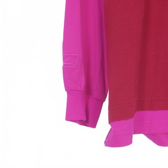 【中古】バレンシアガ BALENCIAGA 21AW Your Logo Here Hooded T-Shirt レイヤード フーデッドTシャツ パーカー XXS