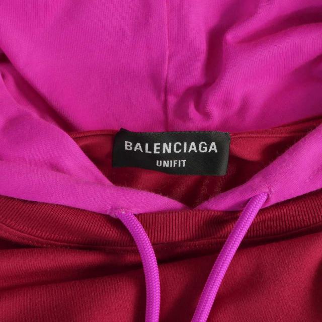 【中古】バレンシアガ BALENCIAGA 21AW Your Logo Here Hooded T-Shirt レイヤード フーデッドTシャツ パーカー XXS