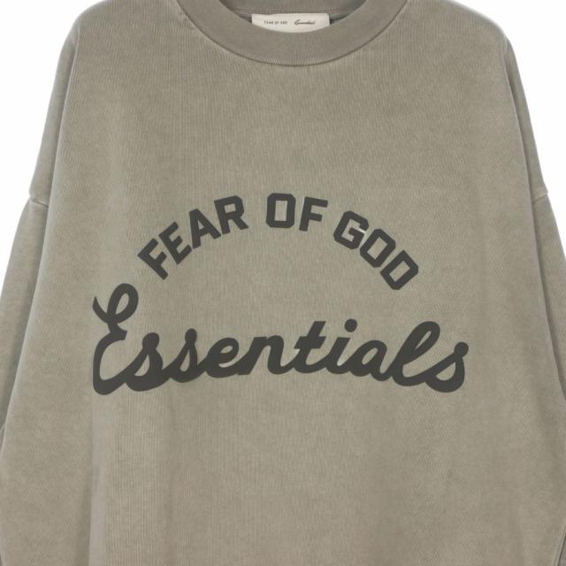 【中古】未使用品 エフオージー エッセンシャルズ FOG ESSENTIALS TRAINING 90'S Long Sleeve Tee XS ベージュ メンズ_2