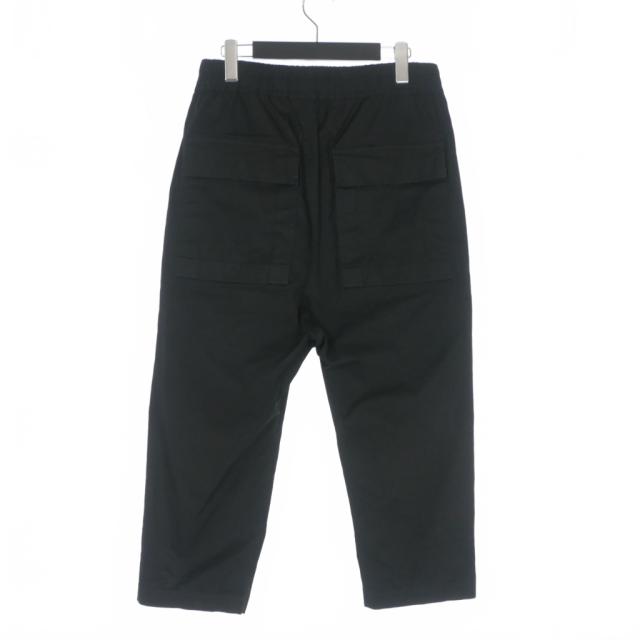 【中古】リックオウエンス Rick Owens 19SS アステア クロップドパンツ ドローストリング パンツ 48 黒 ブラック_1