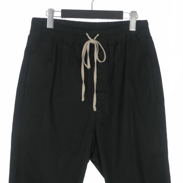 【中古】リックオウエンス Rick Owens 19SS アステア クロップドパンツ ドローストリング パンツ 48 黒 ブラック_2