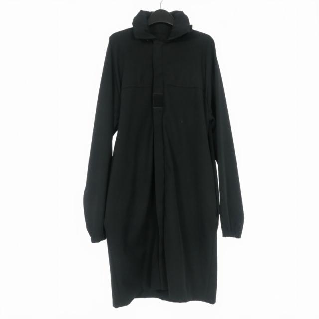 【中古】マサキマツシマ MASAKI MATSUSHIMA ナイロン ロングジャケット ブルゾン 長袖 2 ブラック 黒 HHQ-70650