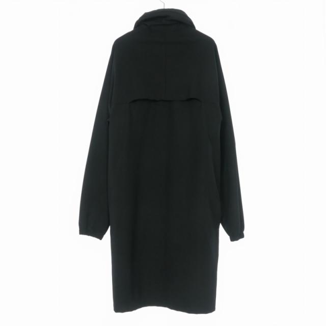 【中古】マサキマツシマ MASAKI MATSUSHIMA ナイロン ロングジャケット ブルゾン 長袖 2 ブラック 黒 HHQ-70650