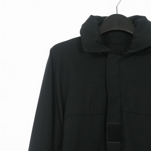 【中古】マサキマツシマ MASAKI MATSUSHIMA ナイロン ロングジャケット ブルゾン 長袖 2 ブラック 黒 HHQ-70650