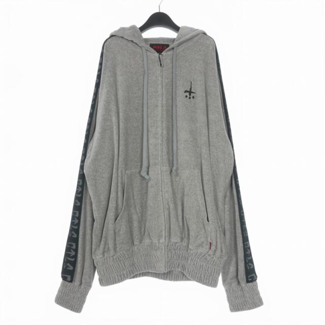 【中古】未使用品 カタリスト 23SS Velour Track Jacket ベロア トラックジャケット フーディ サイドライン 長袖 2