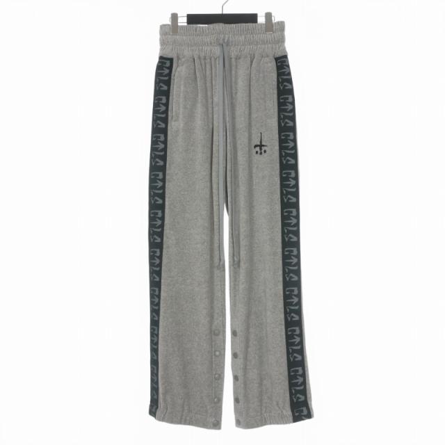 【中古】カタリスト CVTVLIST 23SS Velour Track Pants ベロア トラックパンツ サイドライン 1 グレー 2301010401