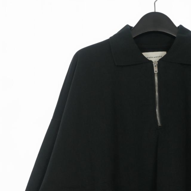 【中古】未使用品 マーカウェア 26SS オーガニックコットン ヘビー吊裏毛 ハーフジップポロヒュージスウェット_2