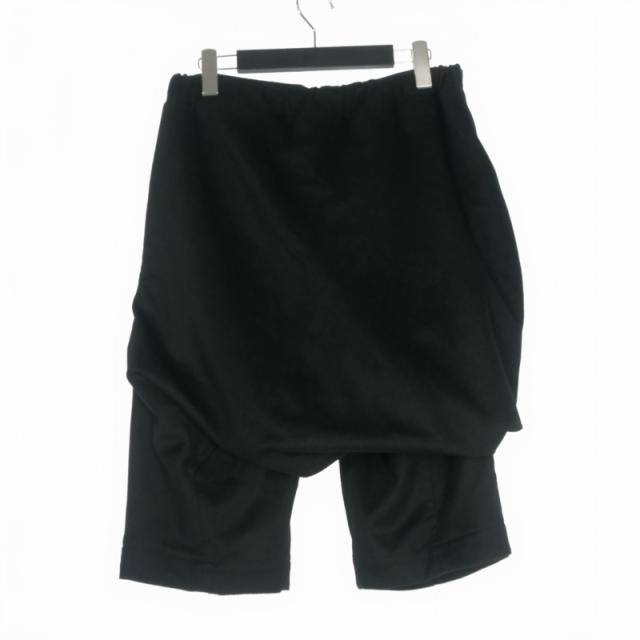 【中古】タマンヤー thamanyah 変形 ウールサルエルショーツ ショートパンツ 44 ブラック 黒 8H14AWP003 メンズ_1