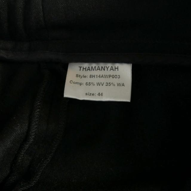 【中古】タマンヤー thamanyah 変形 ウールサルエルショーツ ショートパンツ 44 ブラック 黒 8H14AWP003 メンズ_7
