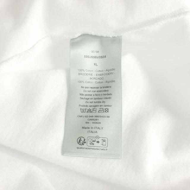 【中古】ディオール × ルイスハミルトン クルーネックTシャツ カットソー 半袖 XL ホワイト 593J696V0554 国内正規_6