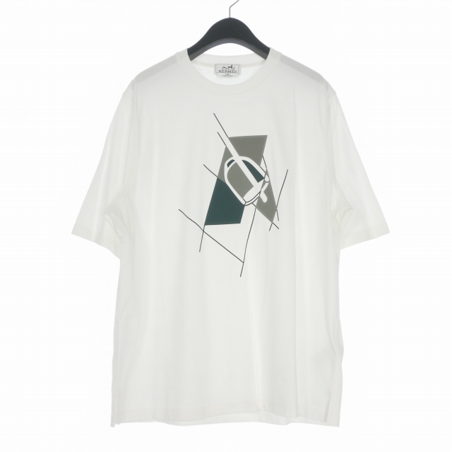 【中古】エルメス 24SS エトリエ アン フラグモン ETRIER EN FRAGMENTS クルーネックTシャツ カットソー 半袖 S