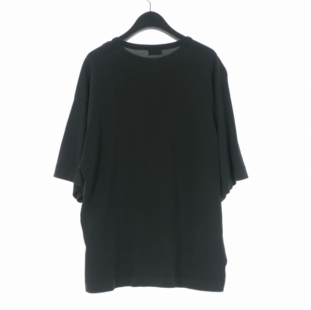 【中古】ドリスヴァンノッテン DRIES VAN NOTEN ショートスリーブコットンTシャツ カットソー 半袖 S ブラック 黒  メンズ_1