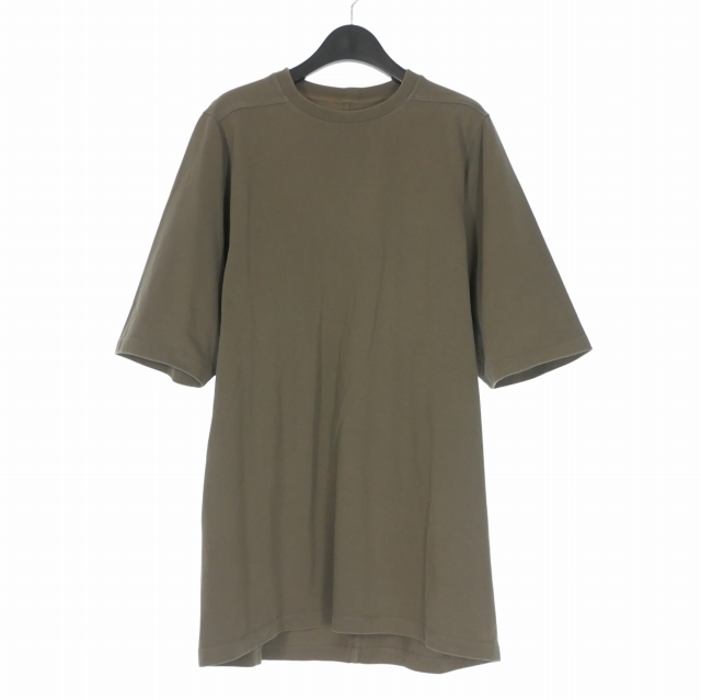 【中古】リックオウエンス Rick Owens 20SS オーバーサイズ Tシャツ カットソー 半袖 XS ダスト RU20S7282-BA