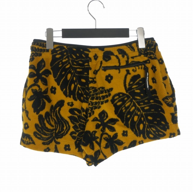 【中古】ジルサンダープラス JIL SANDER＋ 総柄 フリースショートパンツ ショーツ M イエロー/ブラック_1