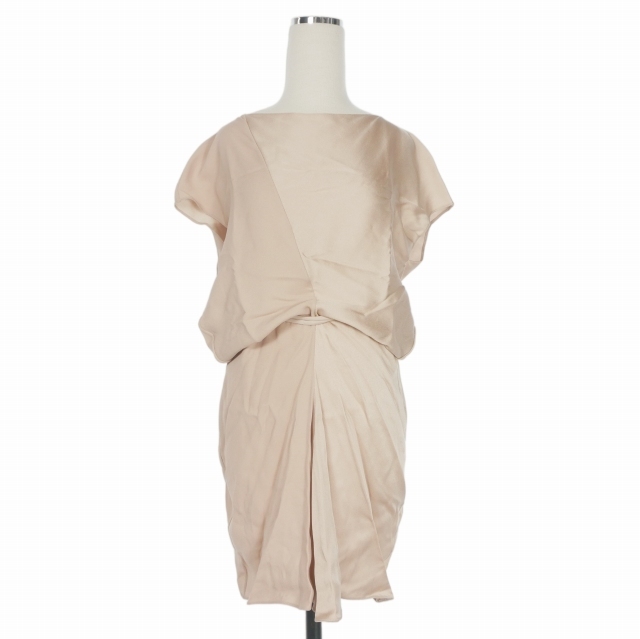 【中古】マルニ MARNI 18SS レーヨン ノースリーブワンピース ドレス 38 ピンク TTMAW10Q00 TV285 国内正規 レディース