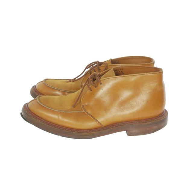【中古】トリッカーズ TRICKER'S スエード レザー コンビ チャッカブーツ 靴 8 ライトブラウン 茶 83627S メンズ_1