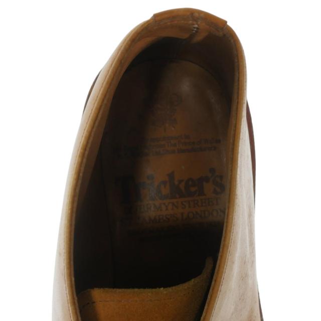 【中古】トリッカーズ TRICKER'S スエード レザー コンビ チャッカブーツ 靴 8 ライトブラウン 茶 83627S メンズ_8