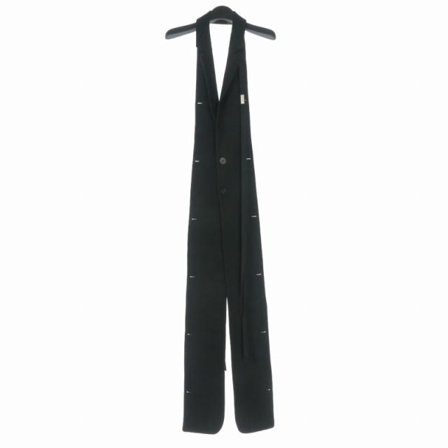【中古】アンドゥムルメステール 22AW ウールロングベスト 上衣 40 黒いこと 黒 2202-W-ACC06-S 国内定まり