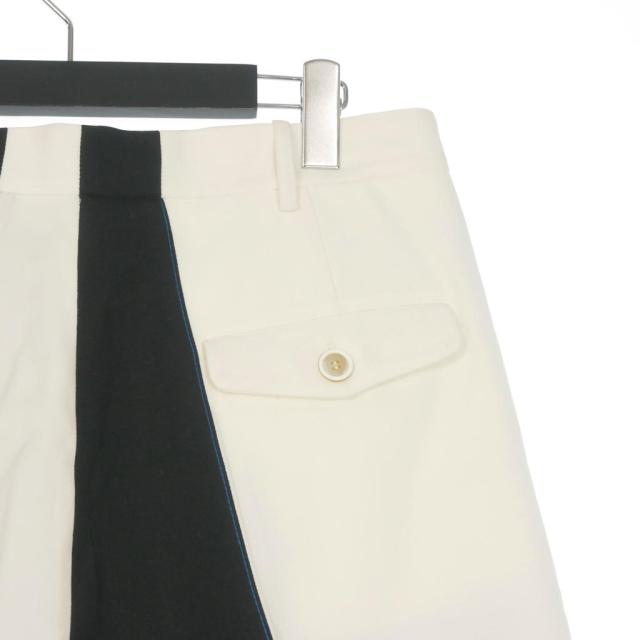 【中古】マルニ 22SS バイカラー フリンジ ショーツ ショートパンツ 48 ブラック/ホワイト PUMU0194QY 国内正規_4