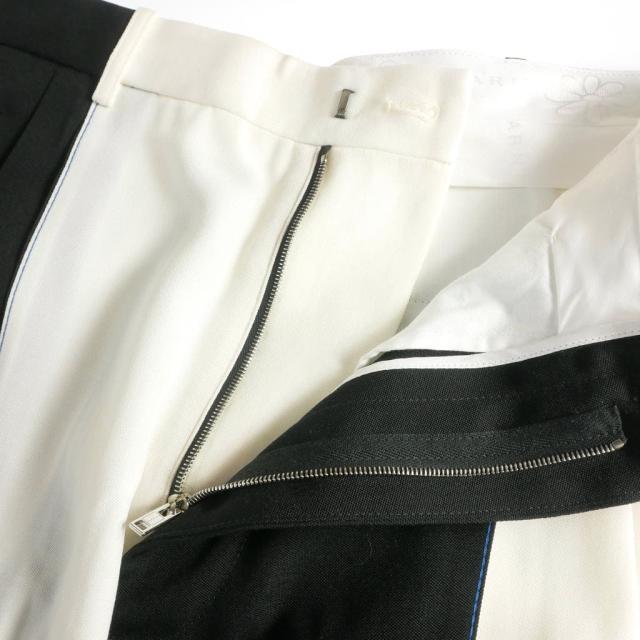 【中古】マルニ 22SS バイカラー フリンジ ショーツ ショートパンツ 48 ブラック/ホワイト PUMU0194QY 国内正規_5