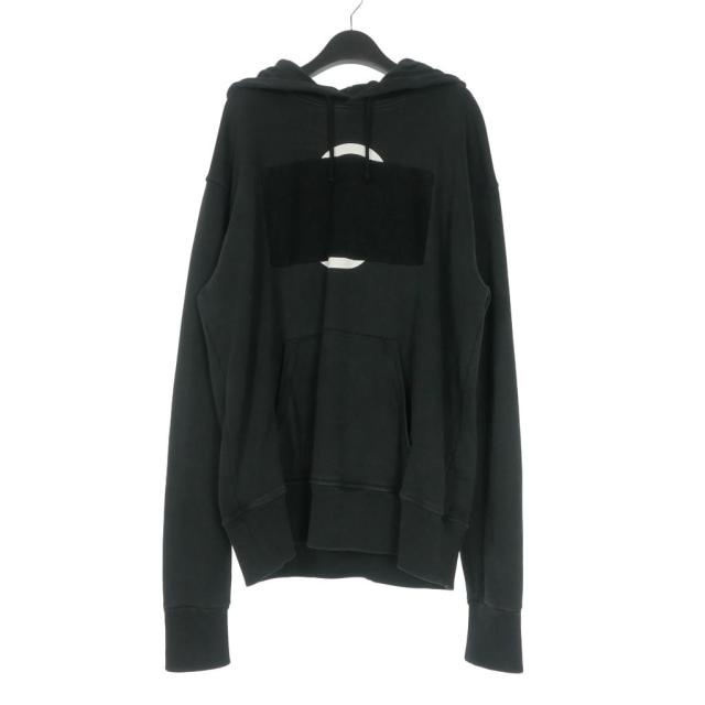 【中古】メゾンマルジェラ MM6 Maison Margiela 23SS PATCH HOODIE パッチワーク フーディ パーカー 長袖 M ブラック