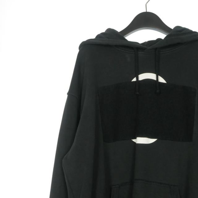 【中古】メゾンマルジェラ MM6 Maison Margiela 23SS PATCH HOODIE パッチワーク フーディ パーカー 長袖 M ブラック_2