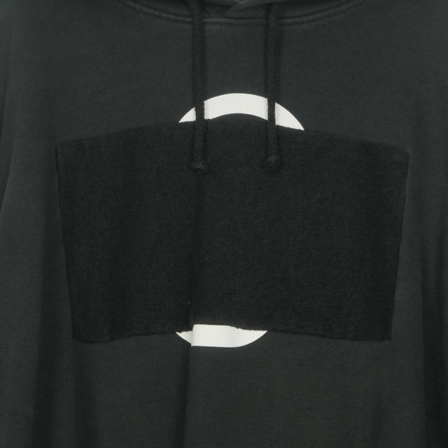 【中古】メゾンマルジェラ MM6 Maison Margiela 23SS PATCH HOODIE パッチワーク フーディ パーカー 長袖 M ブラック_4