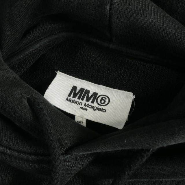 【中古】メゾンマルジェラ MM6 Maison Margiela 23SS PATCH HOODIE パッチワーク フーディ パーカー 長袖 M ブラック_6