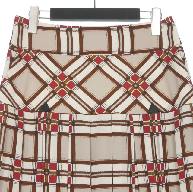 【中古】未当てはめる品 ディースクエアード 22AW 総柄 ロングスコート 筋目 36 赤銅色系 茶系 S72MA0904 国内定まり