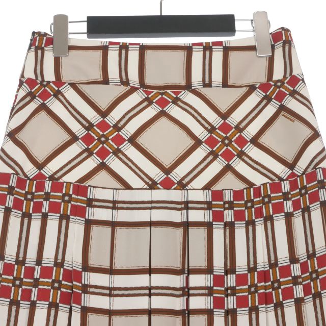 【中古】未当てはめる品 ディースクエアード 22AW 総柄 ロングスコート 筋目 36 赤銅色系 茶系 S72MA0904 国内定まり