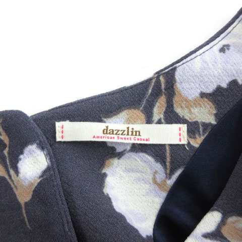 中古 ダズリン Dazzlin ワンピース ミニ 半袖 花柄 パフスリーブ M 紺 ネイビー Ca キ28 1店 Ka0117 レディースの通販はau Pay マーケット ブランド古着のベクトル