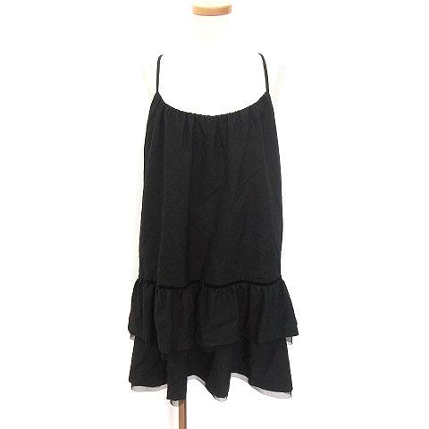 中古 アダムエロペ Adam Et Rope ワンピース キャミワンピ ミニ ティアード ウール 38 黒 ブラック Ako0121 レディースの通販はau Pay マーケット ブランド古着のベクトル