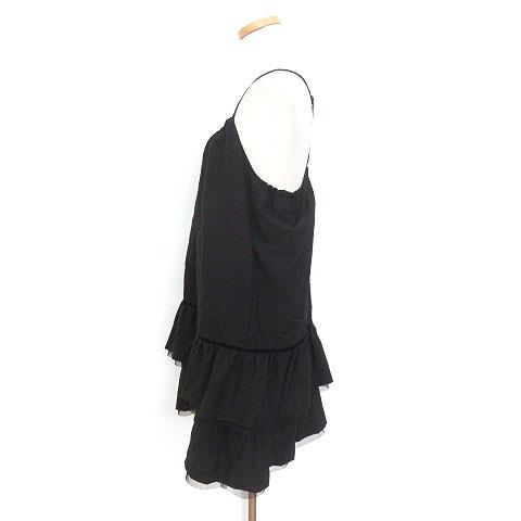 中古 アダムエロペ Adam Et Rope ワンピース キャミワンピ ミニ ティアード ウール 38 黒 ブラック Ako0121 レディースの通販はau Pay マーケット ブランド古着のベクトル