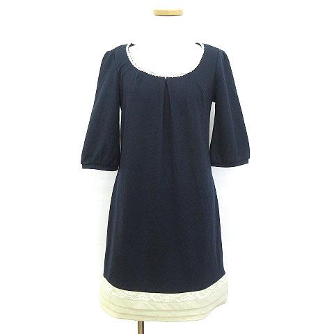 中古 ミッシュマッシュ Misch Masch ワンピース ミニ 五分袖 レース 38 紺 ネイビー Ca キ30 3店 Ako0225 レディースの通販はau Pay マーケット ブランド古着のベクトル