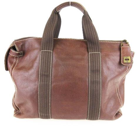 【中古】土屋鞄製造所 土屋鞄 バッグ ハンド レザー 茶 ブラウン ☆CA☆1902店 /nn0610 レディース_2