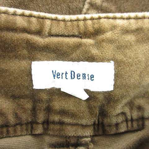 中古】ヴェールダンス Vert Dense パンツ クロップド S 茶 ブラウン