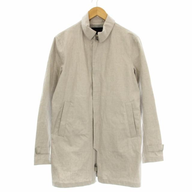 【中古】ヘルノ HERNO Laminar 3レイヤーリネン スプリングコート 春アウター 46 ベージュ IM052UL-17490 /TK メンズ