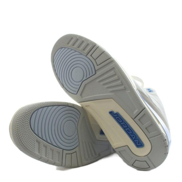 【中古】未使用品 ナイキ NIKE エアジョーダン スニーカー シューズ US9 27.0cm 白 ホワイト 水色 ライトブルー_4