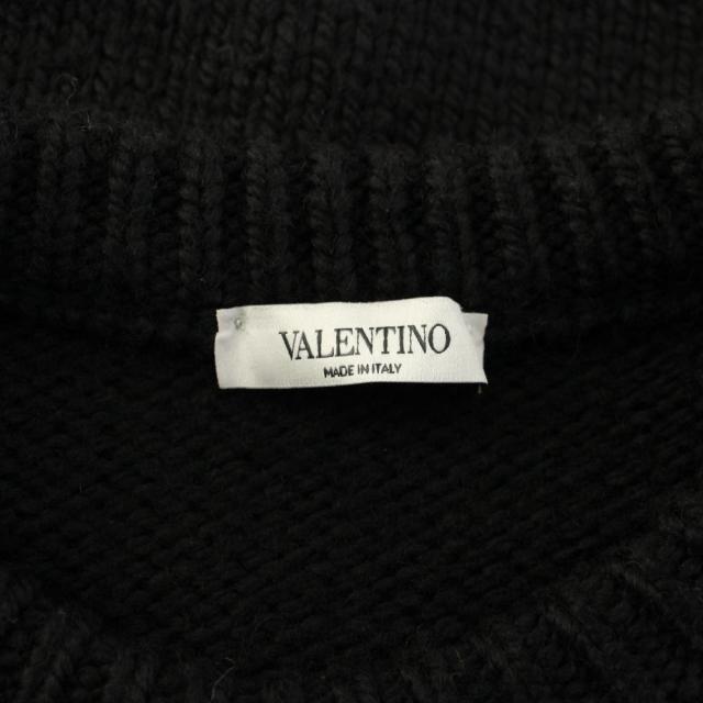 【中古】ヴァレンティノ ヴァレンチノ VALENTINO ニット セーター 長袖 メッシュ 切替 XL 黒 WV0KC17G7TN /KH メンズ_2