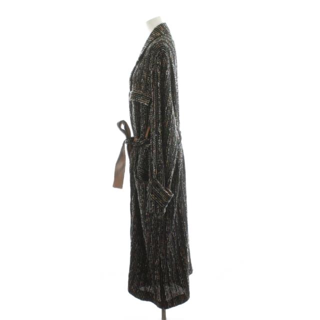 【中古】ベッドフォード Raschel lace coat コート ロング丈 スパンコール アウター 1 黒 ブラック 21SS-B-CT01_1
