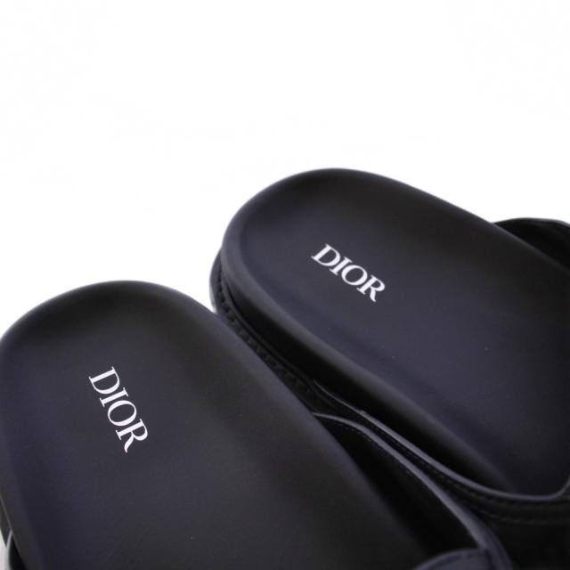 【中古】ディオールオム Dior HOMME ダイヤモンドロゴ サンダル スリッパ 43 黒 LS0322 /KH メンズ_4